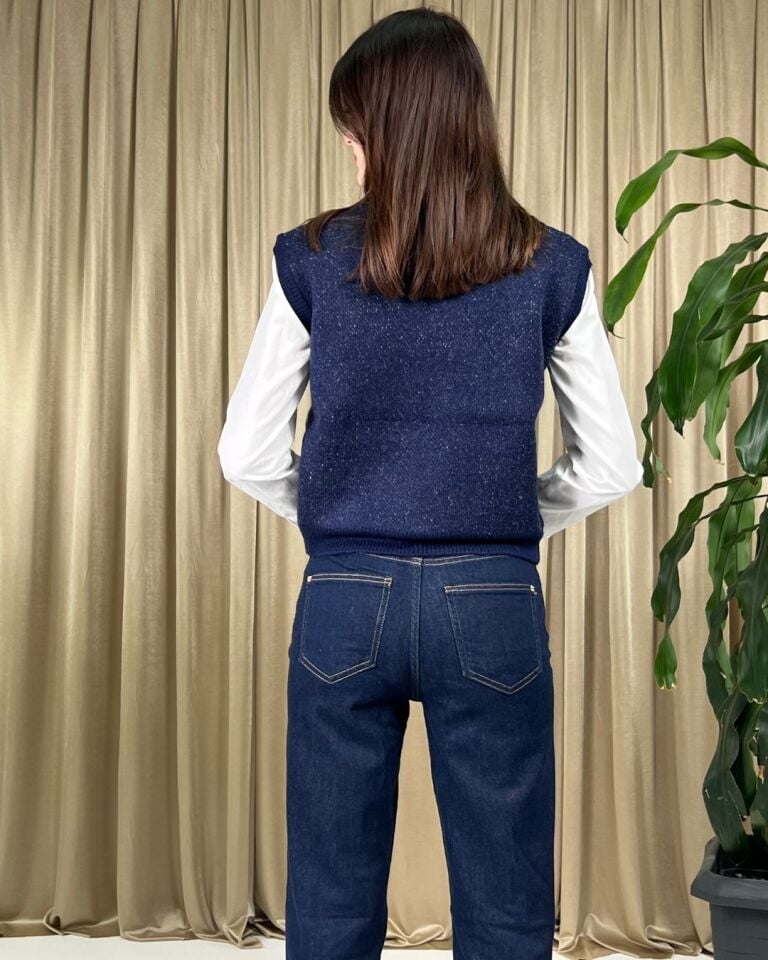 Kadın Desenli Triko Süveter – Argyle Desenli, Yumuşak Dokulu, Şık Kışlık Model